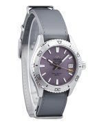 Orient Sports Leather Strap Lilac Dial Automatic Diver's RA-AC0Q07V10B 200M Men's Watch