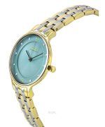 Skagen Anita Lille Two Tone Stainless Steel Green Dial Quartz SKW3132 Women's Watch