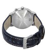 Zeppelin LZ14 Marine Moonphase Leather Strap Blue Dial Quartz 86353 Women's Watch