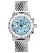 Zeppelin LZ14 Marine Chronograph Stainless Steel Ice Blue Dial Quartz 8886M3 Men's Watch