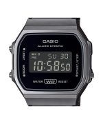 Casio Vintage Digital Stainless Steel Mesh Bracelet Quartz A168WEMB-1B Unisex Watch