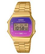 Casio Vintage Digital Gold Tone Stainless Steel Bracelet Quartz A168WERG-2A Unisex Watch