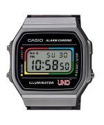 Casio Vintage Digital UNO Collaboration Model Stainless Steel Bracelet Quartz A168WEUC-1A Unisex Watch