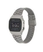 Casio Vintage Digital Stainless Steel Bracelet Black Dial Quartz A168WGG-1B Unisex Watch