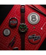 AVI-8 Dambuster Gibson Dual Time Chronograph Airfix Edition Hazard Red Dial AV-4107-04 Men's Watch