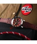 AVI-8 Dambuster Gibson Dual Time Chronograph Airfix Edition Hazard Red Dial AV-4107-04 Men's Watch