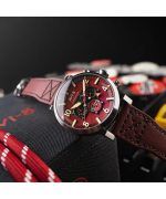 AVI-8 Dambuster Gibson Dual Time Chronograph Airfix Edition Hazard Red Dial AV-4107-04 Men's Watch