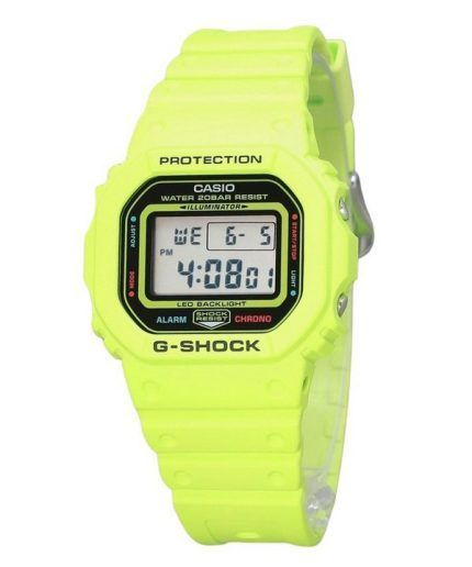 Casio G-Shock Digital Energy Park Series Yellow Bio Based Resin Strap Quartz DW-5600EP-9 200M Mens Watch