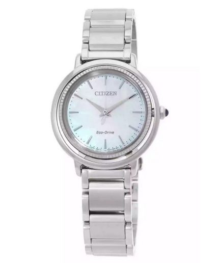 Citizen L Eco-Drive Stainless Steel Blue Mother Of Pearl Dial EM1100-84D Women's Watch