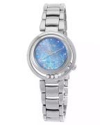 Citizen L Arcly Eco-Drive Diamond Accents Stainless Steel Blue Mother Of Pearl Dial EM1110-81N Women's Watch