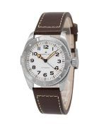 Hamilton Khaki Field Expedition Leather Strap White Dial Automatic H70225510 100M Men's Watch