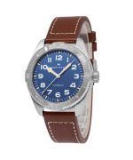 Hamilton Khaki Field Expedition Leather Strap Blue Dial Automatic H70315540 100M Men's Watch