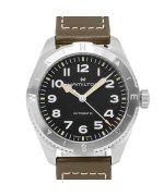 Hamilton Khaki Field Expedition Leather Strap Black Dial Automatic H70315830 100M Men's Watch