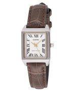 Casio Standard Analog Chrome Plated Leather Strap White Dial Quartz LTP-V007L-7B2 Women's Watch