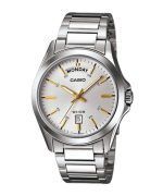 Casio Classic Analog Stainless Steel Silver Dial Quartz MTP-1370D-7A2 Men's Watch