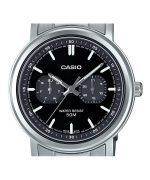 Casio Standard Analog Stainless Steel Black Dial Quartz MTP-E335D-1EV Men's Watch