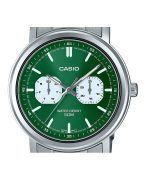 Casio Standard Analog Stainless Steel Green Dial Quartz MTP-E335D-3EV Men's Watch