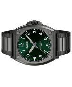 Casio Standard Analog Black Ion Plated Stainless Steel Green Dial Quartz MTP-E730B-3AV Men's Watch