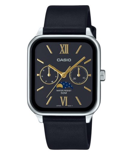Casio Standard Analog Leather Strap Black Dial Quartz MTP-M305L-1A2V Men's Watch