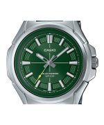 Casio Standard Analog Stainless Steel Green Dial Solar MTP-RS100D-3AV Men's Watch