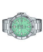 Casio Standard Analog Stainless Steel Mint Green Dial Quartz MTP-VD01D-3E1V Men's Watch