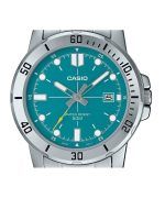 Casio Standard Analog Stainless Steel Turquoise Blue Dial Quartz MTP-VD01D-3E2V Men's Watch