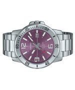 Casio Standard Analog Stainless Steel Purple Dial Quartz MTP-VD01D-6BV Men's Watch