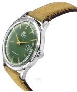 Orient Bambino Version 4 Leather Strap Green Dial Automatic RA-AC0P01E10B Men's Watch