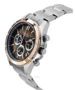 Seiko Spirit Chronograph Stainless Steel Brown Dial Quartz SBTR026 100M Men's Watch