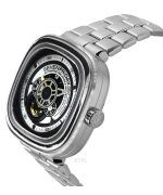 Sevenfriday P-Series NFC Black And White Open Heart Dial Automatic P1B/01M SF-P1B-01M Men's Watch