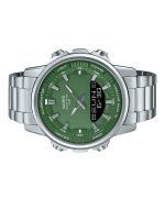 Casio Analog Digital Stainless Steel Green Dial Quartz AMW-880D-3AV Men's Watch