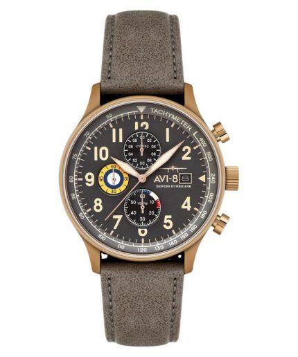 AVI-8 Hawker Hurricane Classic Chronograph Grey Dial Quartz AV-4011-0P Men's Watch