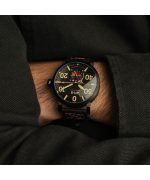 AVI-8 Dambuster Chadwick Meca-Quartz Coal Black Leather Strap Black Dial AV-4113-03 Men's Watch