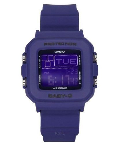 Casio Baby-G Plus Digital 30th Anniversary Blue Resin Strap Quartz BGD-10K-2 100M Women's Watch With Special Holder