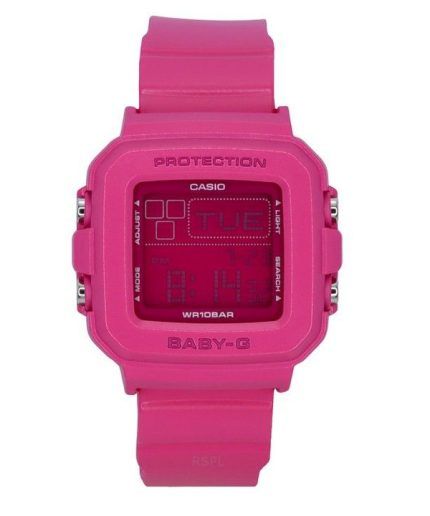 Casio Baby-G Plus Digital 30th Anniversary Pink Resin Strap Quartz BGD-10K-4 100M Women's Watch With Special Holder