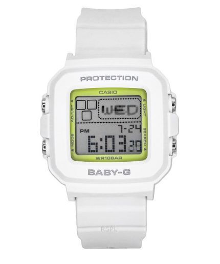 Casio Baby-G Plus Digital 30th Anniversary White Resin Strap Quartz BGD-10K-7 100M Women's Watch With Special Holder