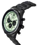 Citizen Eco-Drive Chronograph Grey Ion Stainless Steel Full Luminous Green Dial CA4507-84X 100M Men's Watch