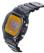 Casio G-Shock Digital Grey Translucent Resin Strap Quartz DW-5600TLS-8 200M Men's Watch