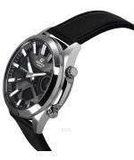 Casio Edifice Analog Digital Leather Strap Grey Dial Quartz EFV-C120L-8A 100M Men's Watch