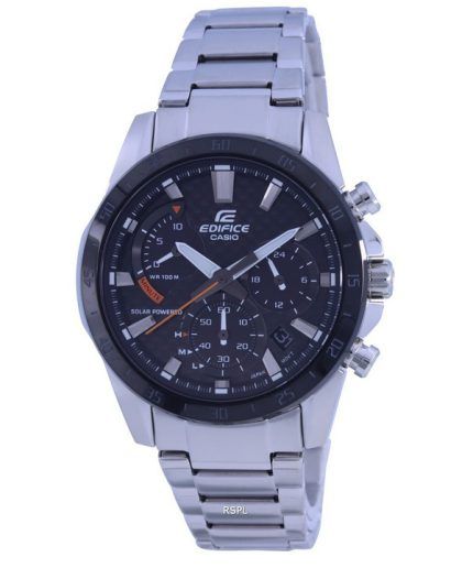 Casio Edifice Chronograph Analog Solar EQS-930DB-1A EQS930DB-1 100M Men's Watch