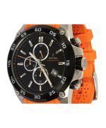 Festina The Originals Chronograph Orange Rubber Strap Black Dial Quartz F20330-4 100M Men's Watch