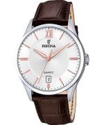 Festina Classics Leather Strap White Dial Quartz F20426-4 Men's Watch