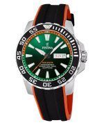 Festina The Originals Rubber Strap Green Dial Quartz Diver's F20662-2 200M Men's Watch