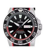 Festina The Originals Rubber Strap Black Dial Quartz Diver's F20662-3 200M Men's Watch