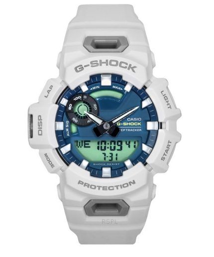 Casio G-Shock G-Squad Analog Digital Smartphone Link Bio-Based Resin Strap Blue Dial Quartz GBA-900CB-7A 200M Men's Watch