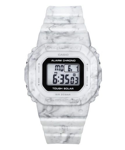 Casio G-Shock Digital White Bio-Based Resin Strap Tough Solar GMS-S5600RT-7 200M Women's Watch