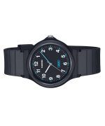 Casio Pop Analog Black Bio Based Resin Strap Black Dial Quartz LQ-24B-1B Women's Watch