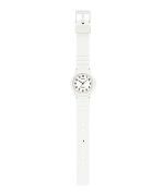 Casio Pop Analog White Bio Based Resin Strap White Dial Quartz LQ-24B-7B Women's Watch