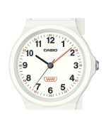 Casio Pop Analog White Bio Based Resin Strap White Dial Quartz LQ-24B-7B Women's Watch