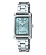 Casio Standard Analog Stainless Steel Aqua Blue Dial Quartz LTP-1234DD-2A Women's Watch